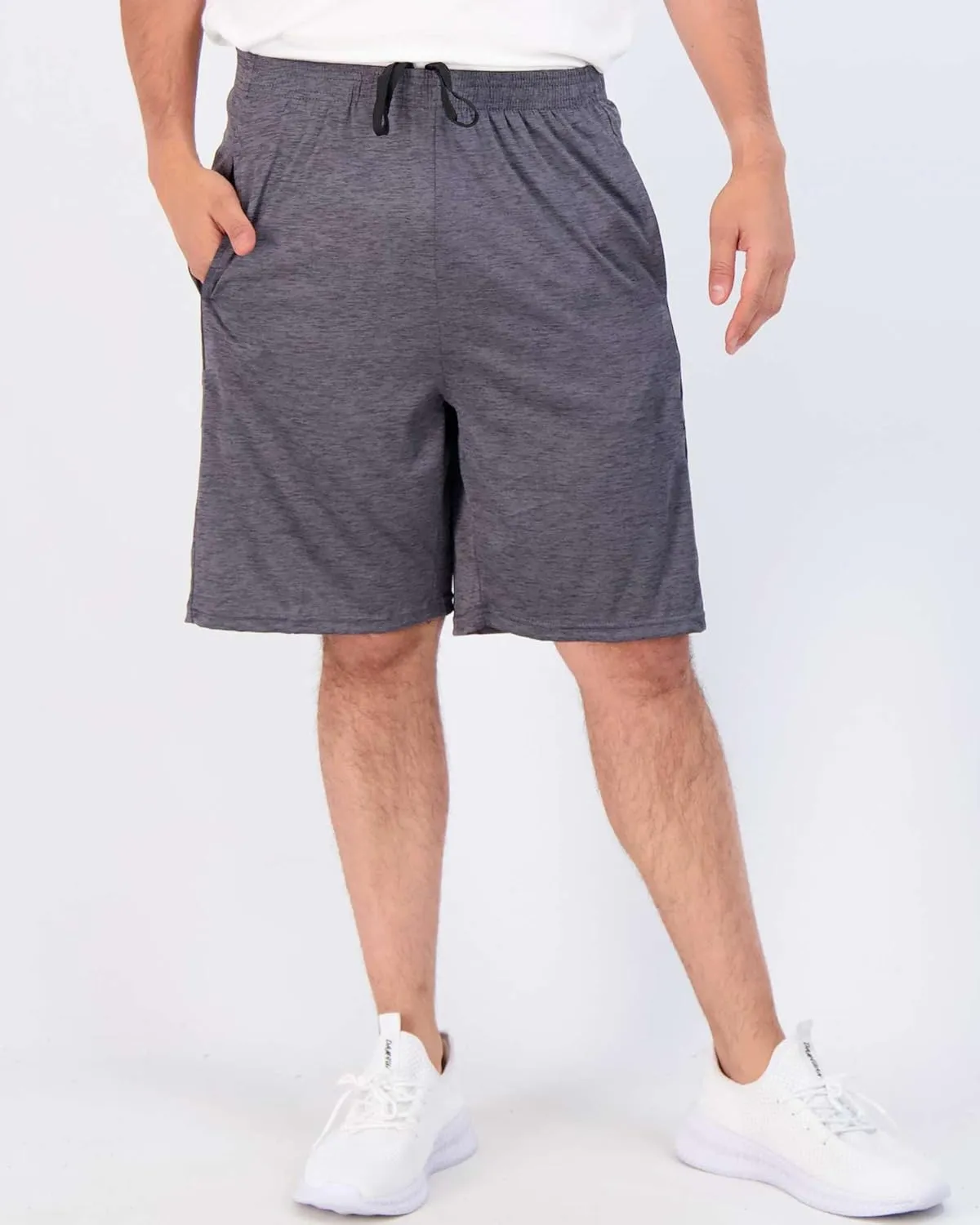5 Pack Men's Active Quick Dry Fit Shorts - Athletic Running Gym Workout Casual Shorts with Pockets Bulk