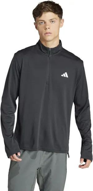 adidas Men's Train Essentials Quarter-Zip Long Sleeve T-Shirt