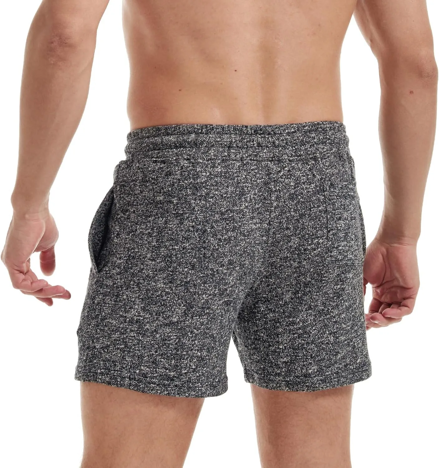 AIMPACT Mens Athletic Sweat Shorts 5.5" Elastic Waist Casual Pajama Short with Pocket Gym Workout Short Shorts for Men