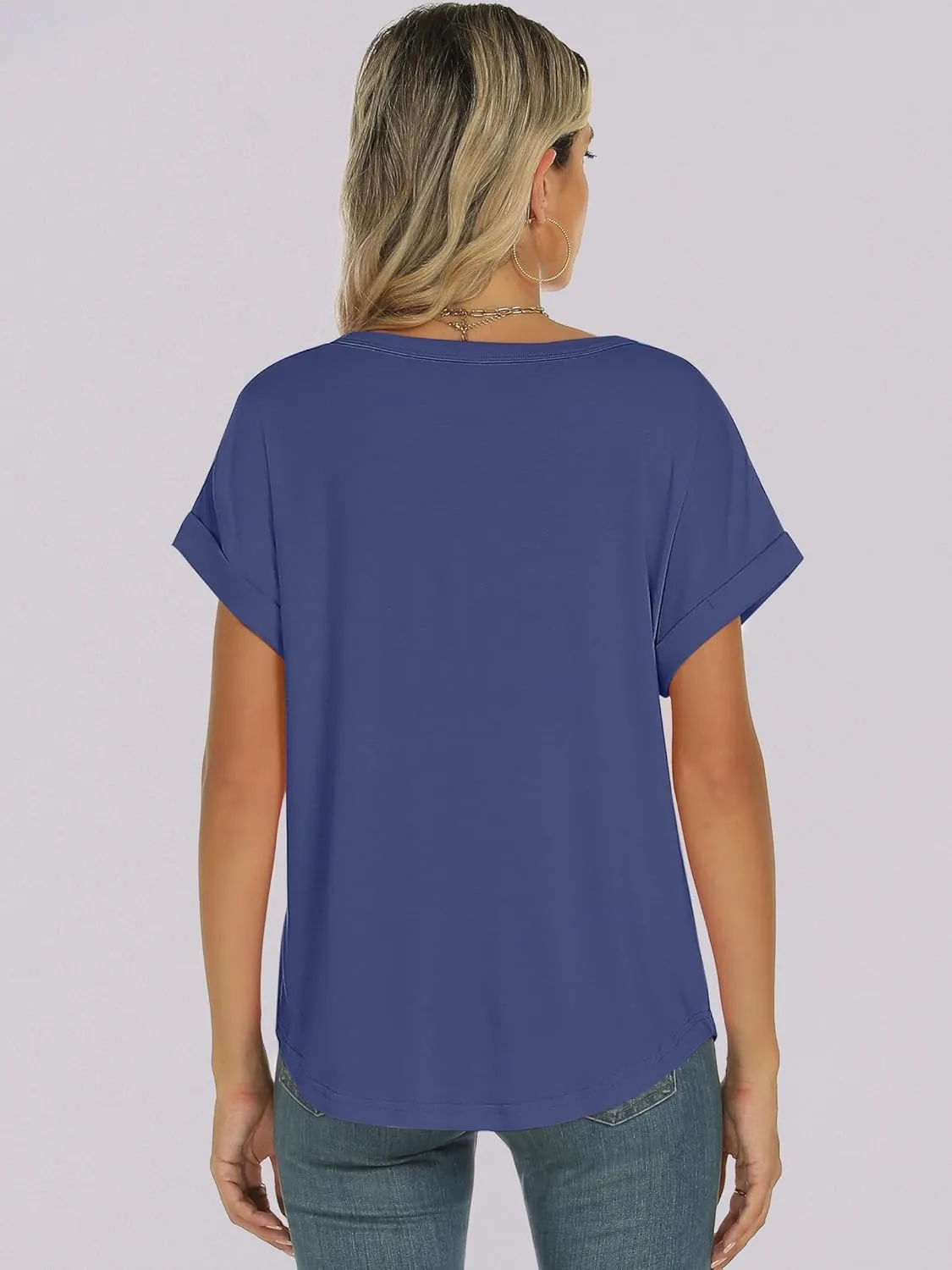 ANRABESS Womens Oversized Tops Summer Short Sleeve T Shirts Basic Solid Boxy Tee Casual Workout Going Out Outfits 2025 Spring