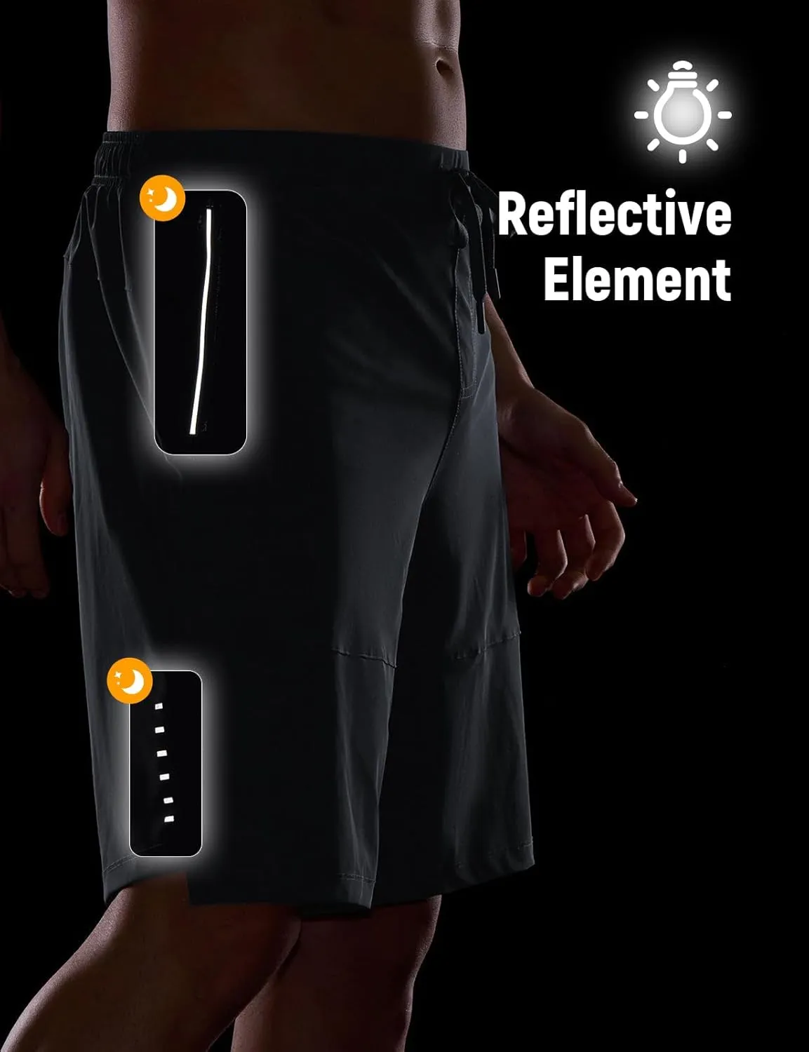 baleaf Men's Mountain Bike Shorts 4D Padded Loose-fit MTB Cycling Lightweight Bicycle Biking Shorts Zipper Pockets