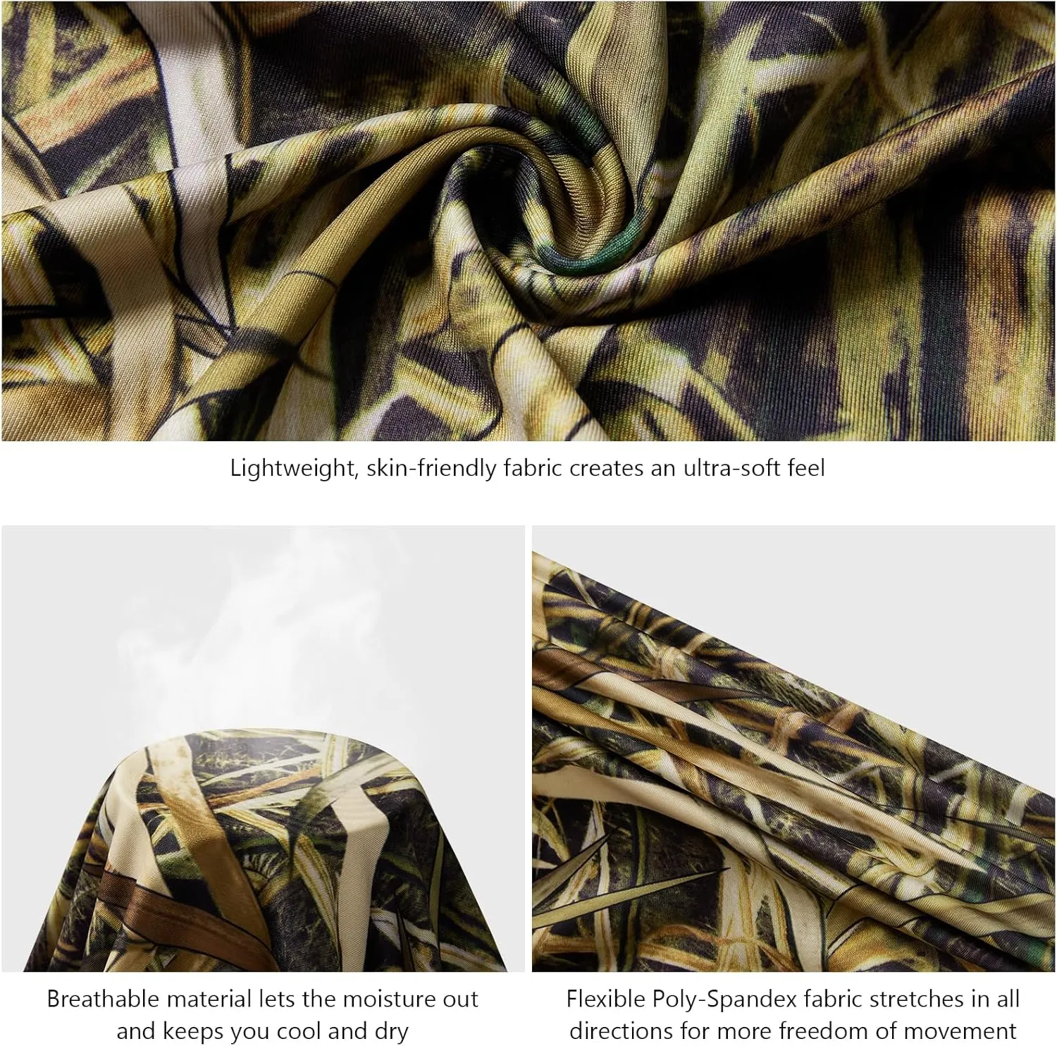 BASSDASH Womens Camo Hunting Shirt Long Sleeve UPF 50  Sun Protection Performance Tee Fishing Hiking
