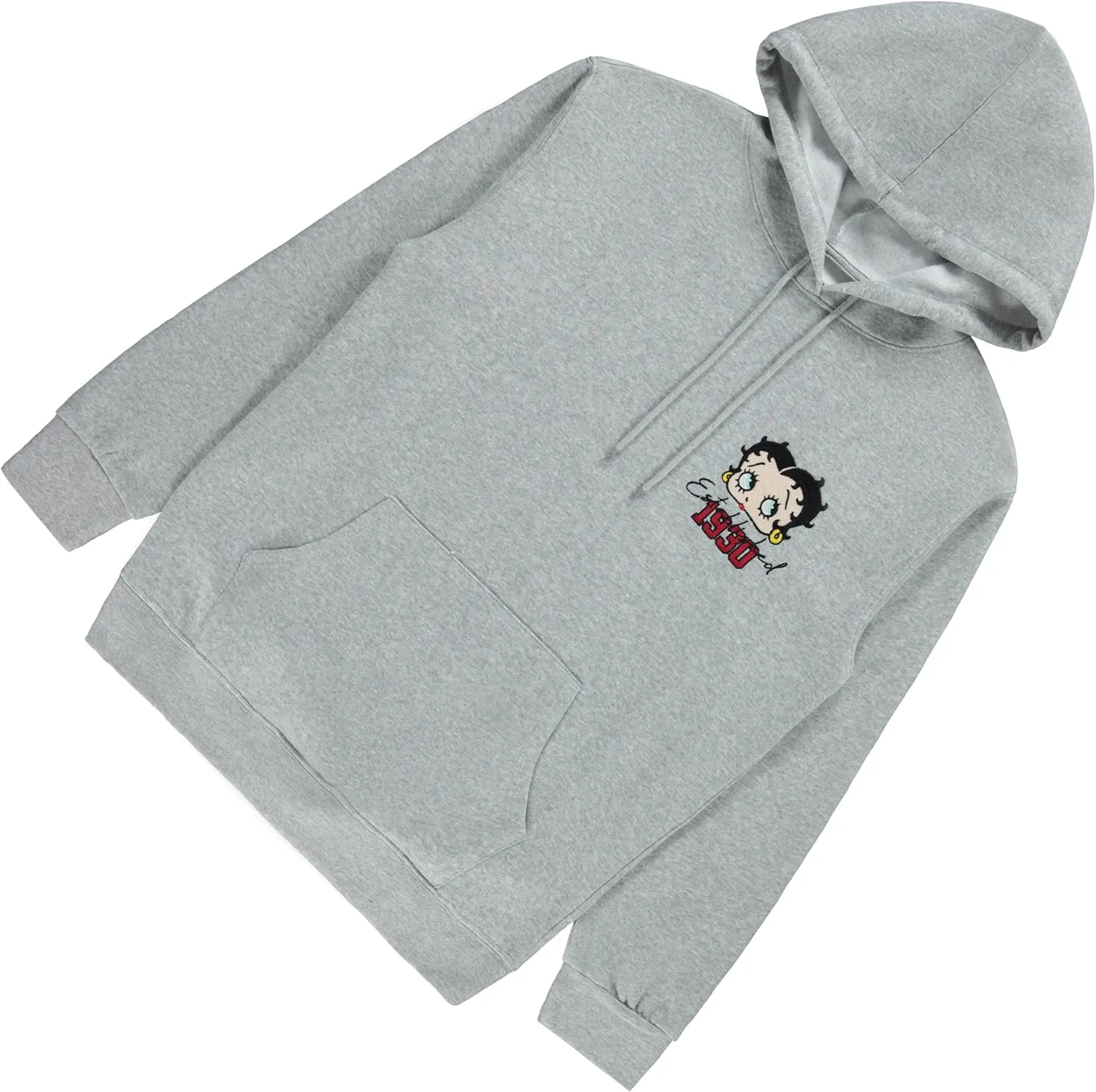 Betty Boop Ladies Fashion Sweatshirt - Paramount Embroidered Hoodie Sweatshirt