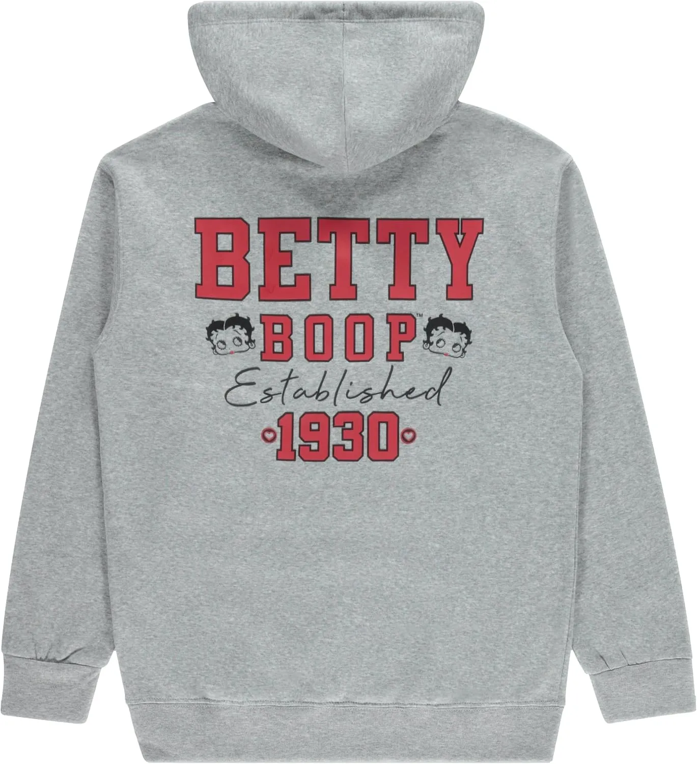 Betty Boop Ladies Fashion Sweatshirt - Paramount Embroidered Hoodie Sweatshirt