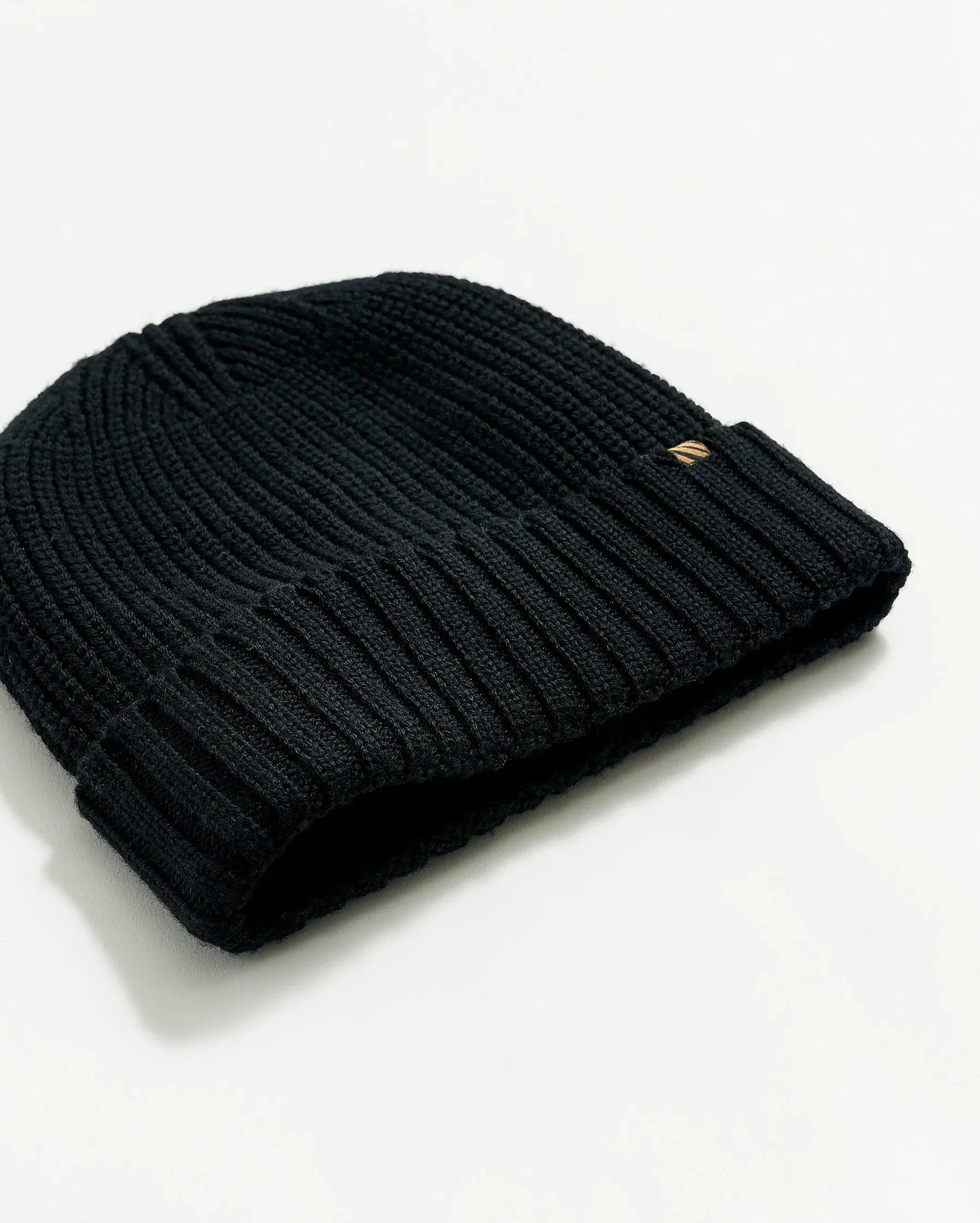 Billy Reid Wool Ribbon Beanie - Black