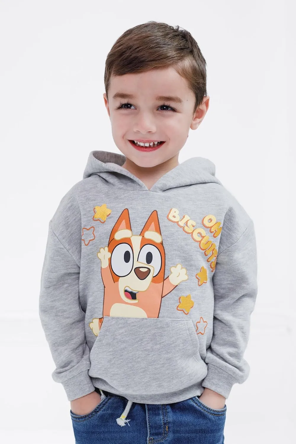 Bluey Girls Fleece Hoodie Toddler to Big Kid Sizes (2T - 14-16)