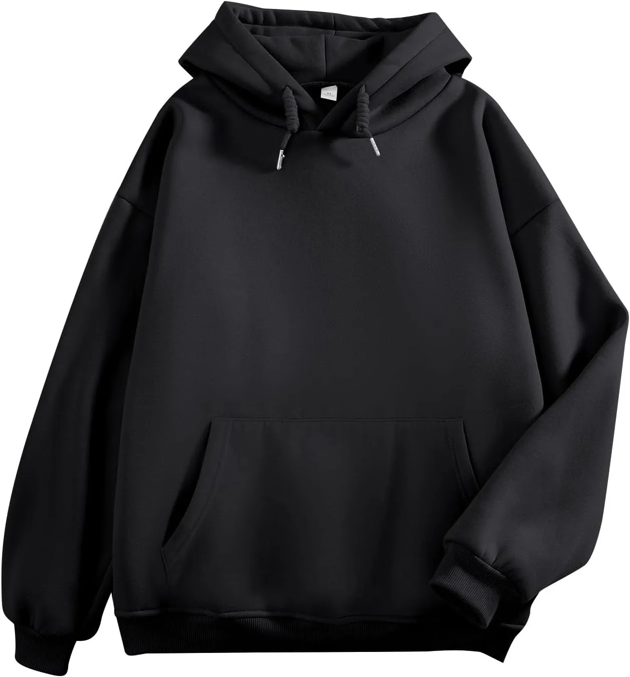 Bobeutou Oversized Hoodie for Women Trendy Hoodies Basic Solid Sweatshirts with Pocket Fleece Pullover Fashion Casual Tops