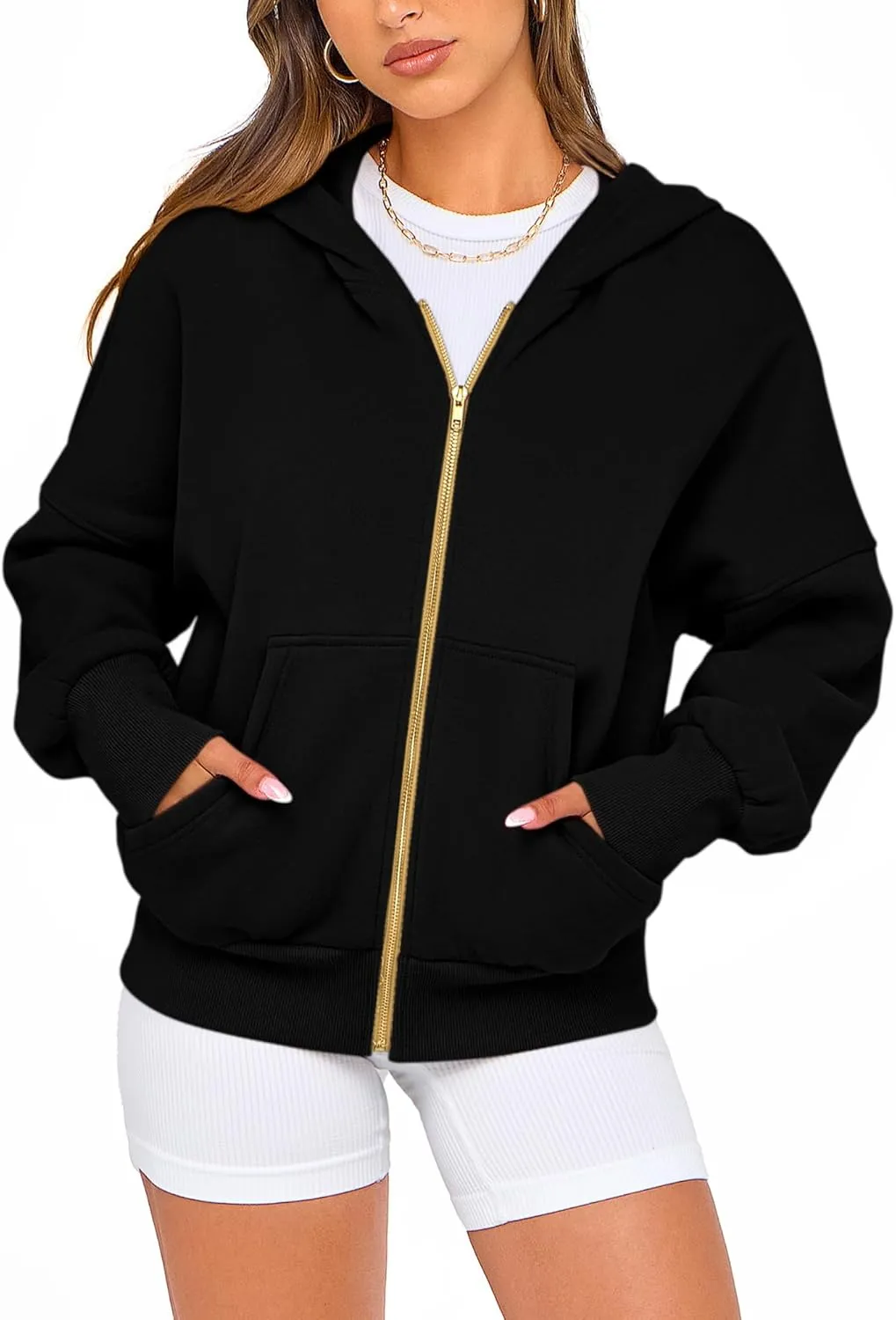 BTFBM Womens Zip Up Hoodies Long Sleeve Fashion Sweatshirt Fleece Y2K Hooded Jacket 2025 Trendy Fall Spring Clothes