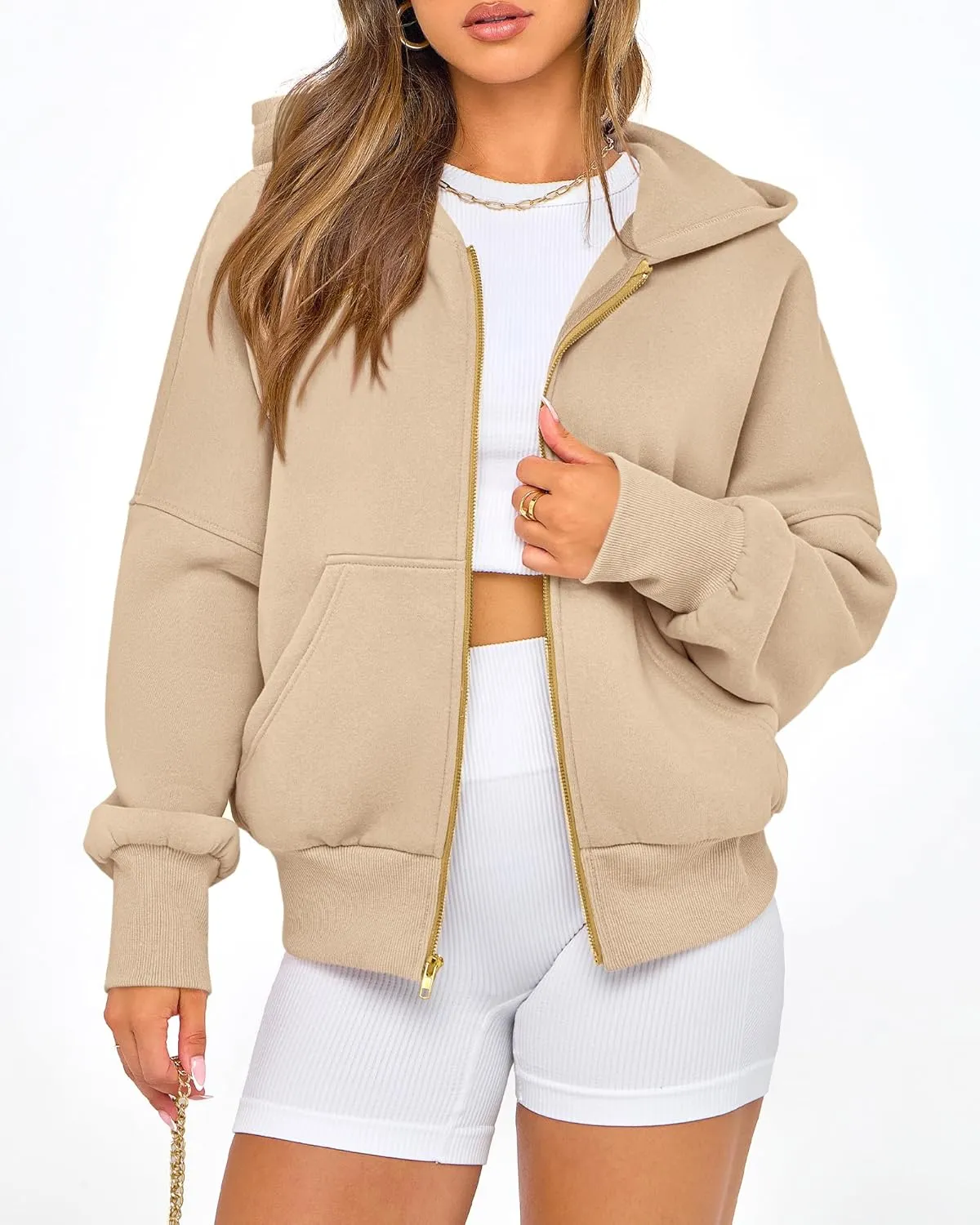 BTFBM Womens Zip Up Hoodies Long Sleeve Fashion Sweatshirt Fleece Y2K Hooded Jacket 2025 Trendy Fall Spring Clothes