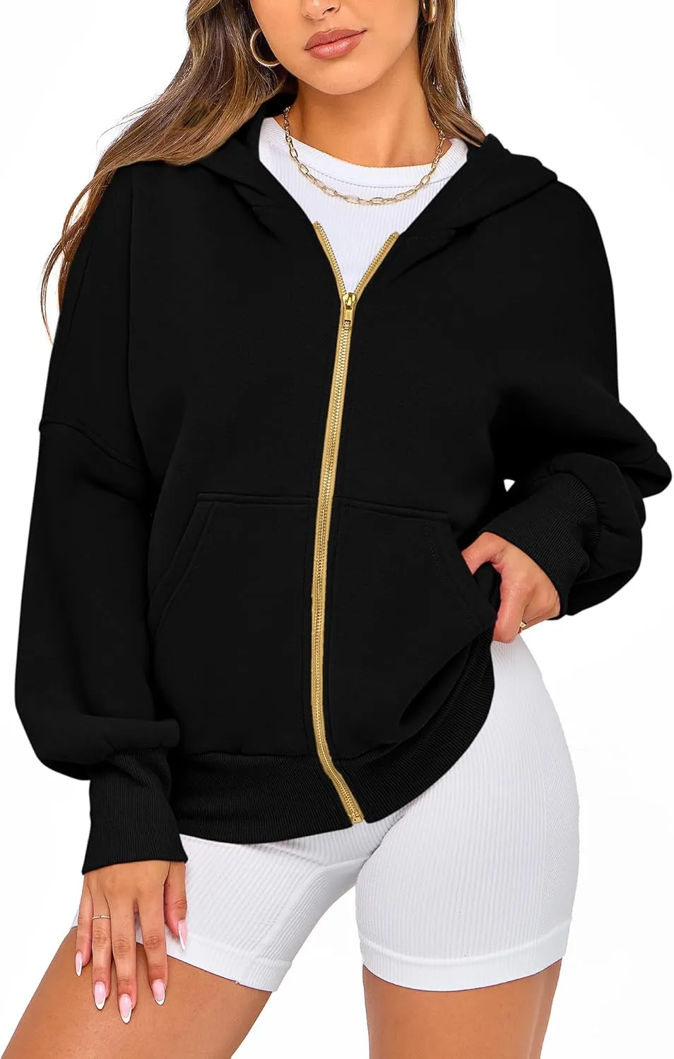BTFBM Womens Zip Up Hoodies Long Sleeve Fashion Sweatshirt Fleece Y2K Hooded Jacket 2025 Trendy Fall Spring Clothes