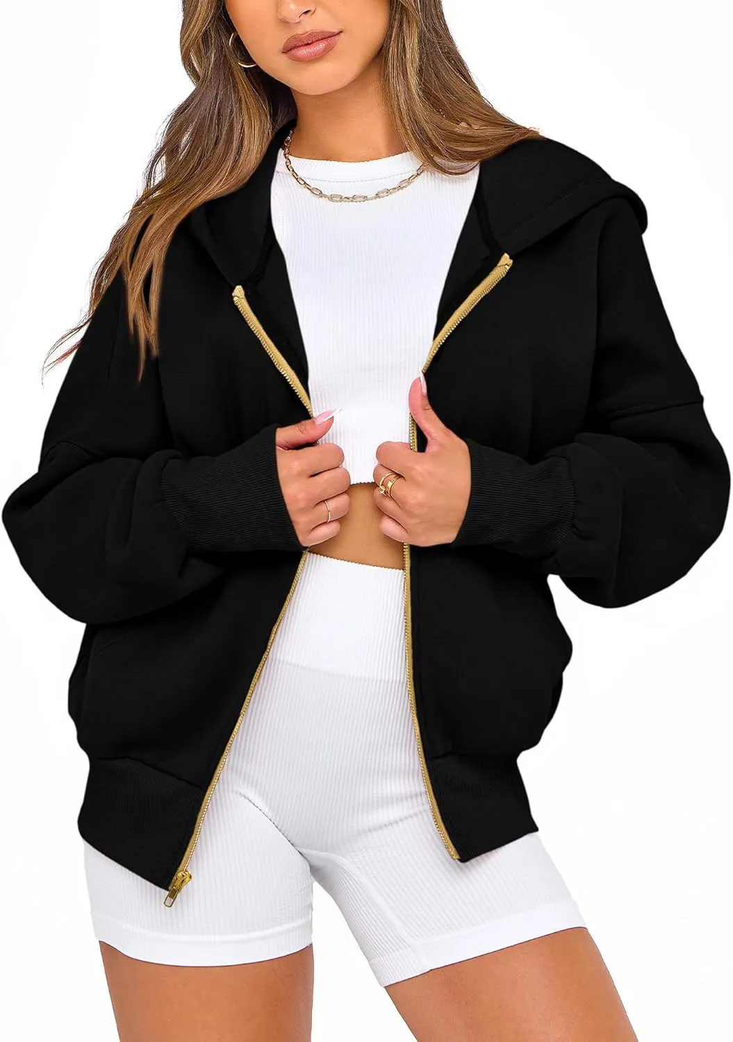 BTFBM Womens Zip Up Hoodies Long Sleeve Fashion Sweatshirt Fleece Y2K Hooded Jacket 2025 Trendy Fall Spring Clothes