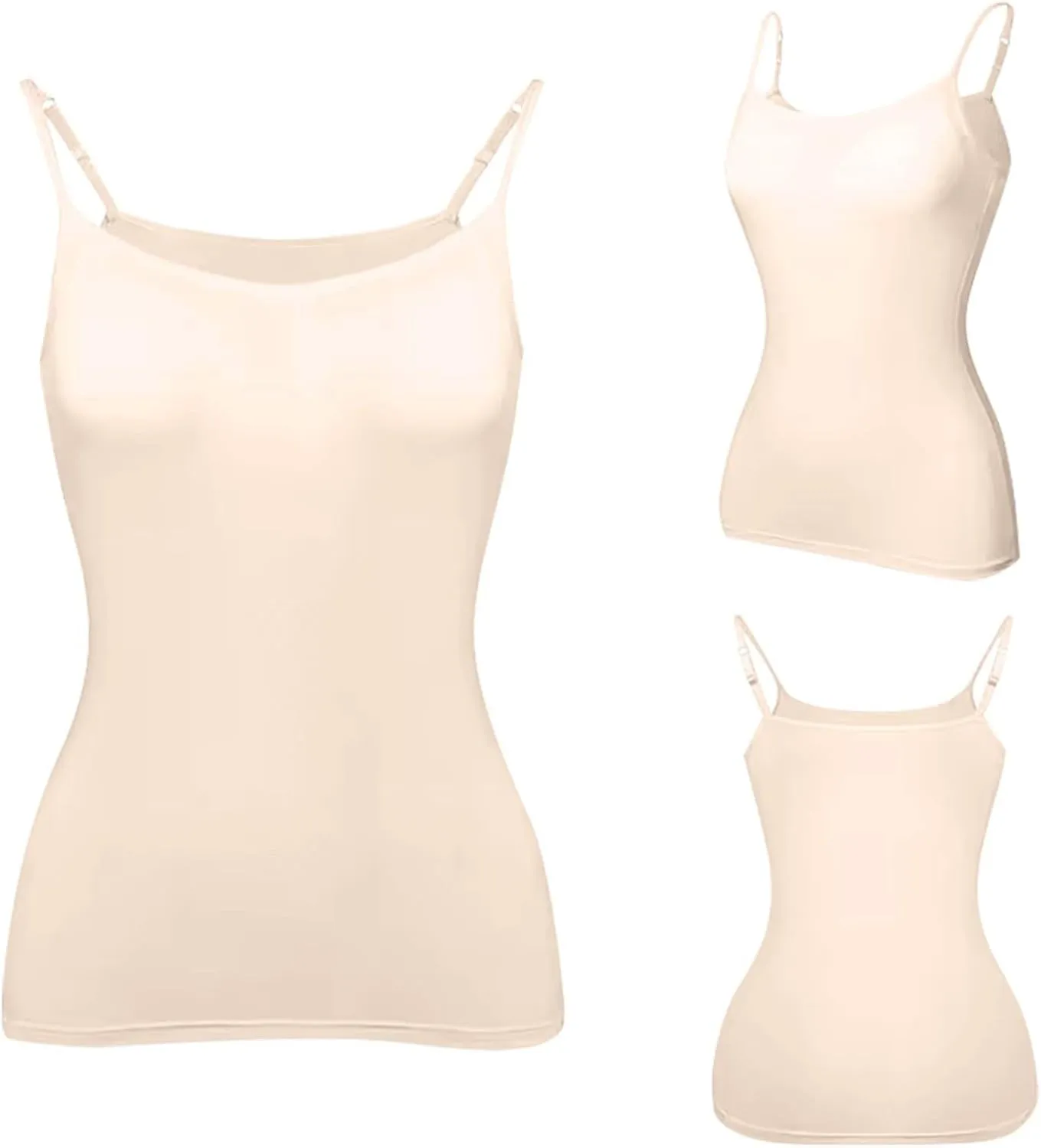 Built in Bra Tank Tops for Women 2025 Spring Casual Sleeveless Strap Camisole Plus Size Cotton Padded Workout Tops