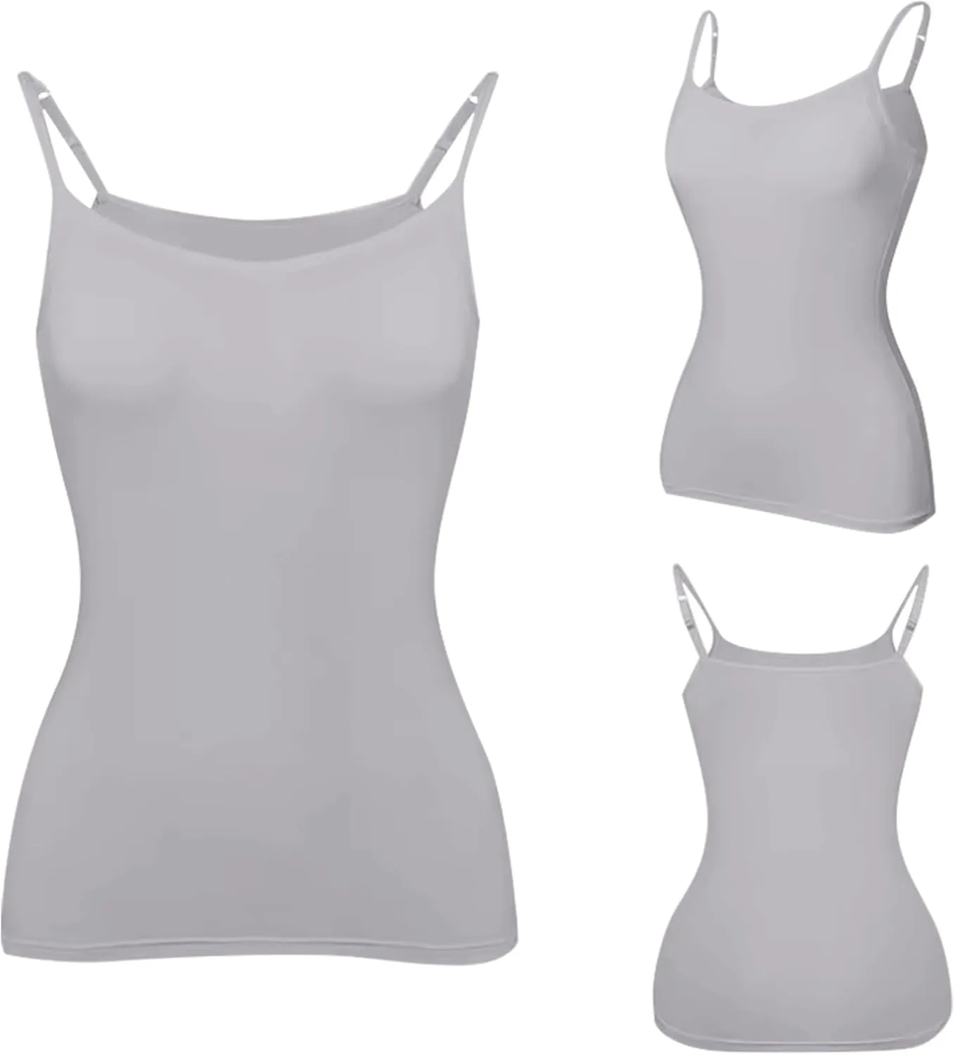 Built in Bra Tank Tops for Women 2025 Spring Casual Sleeveless Strap Camisole Plus Size Cotton Padded Workout Tops