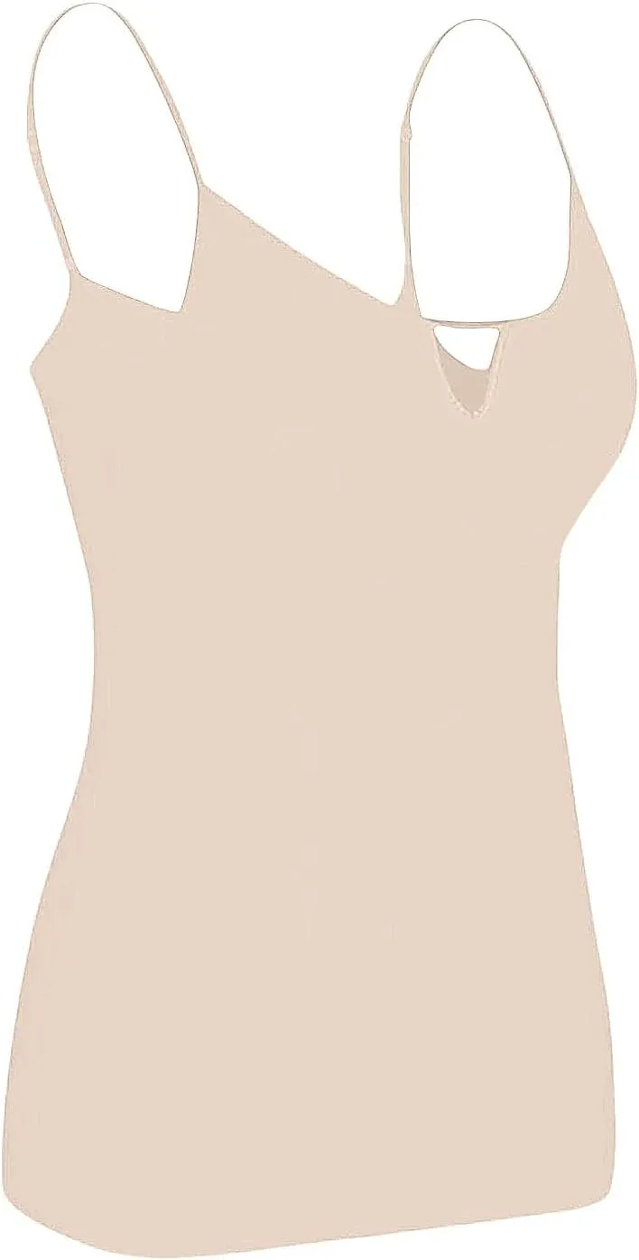 Built in Bra Tank Tops for Women Summer Plus Size Sleeveless Spaghetti Strap Camisole Padded Workout Yoga Cami Tops