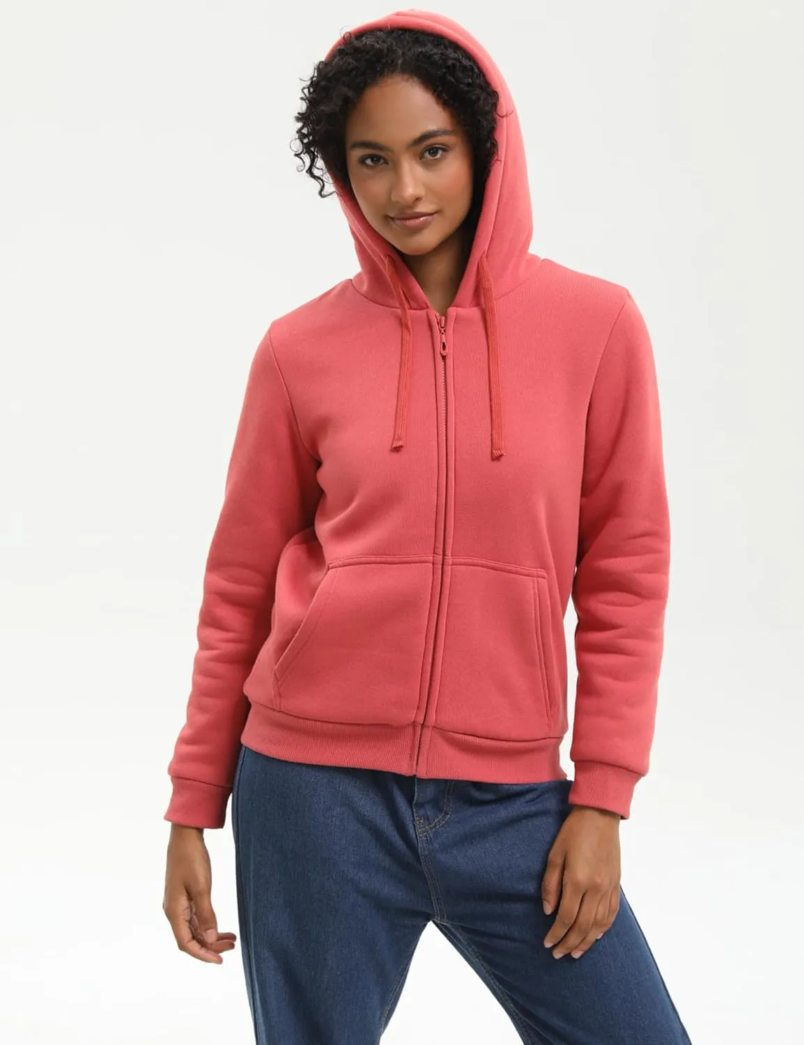 Bumeex Women' Sweatshirt,Sherpa-Lined Hoodie