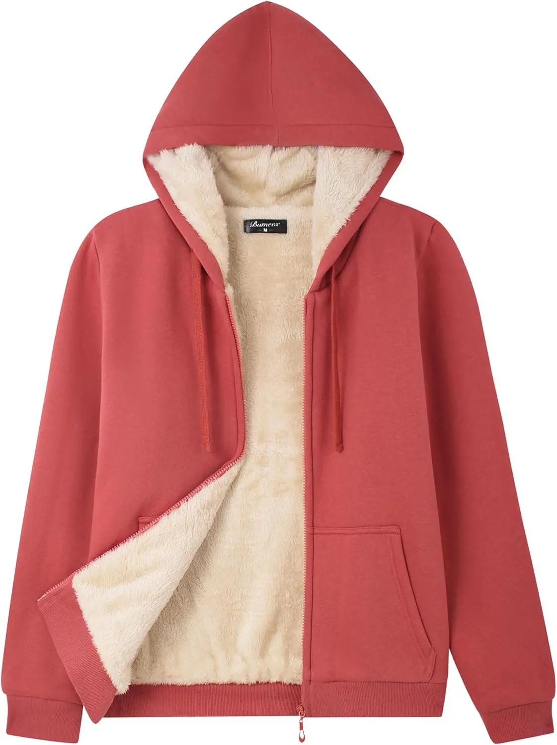 Bumeex Women' Sweatshirt,Sherpa-Lined Hoodie