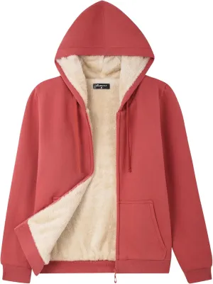 Bumeex Women' Sweatshirt,Sherpa-Lined Hoodie