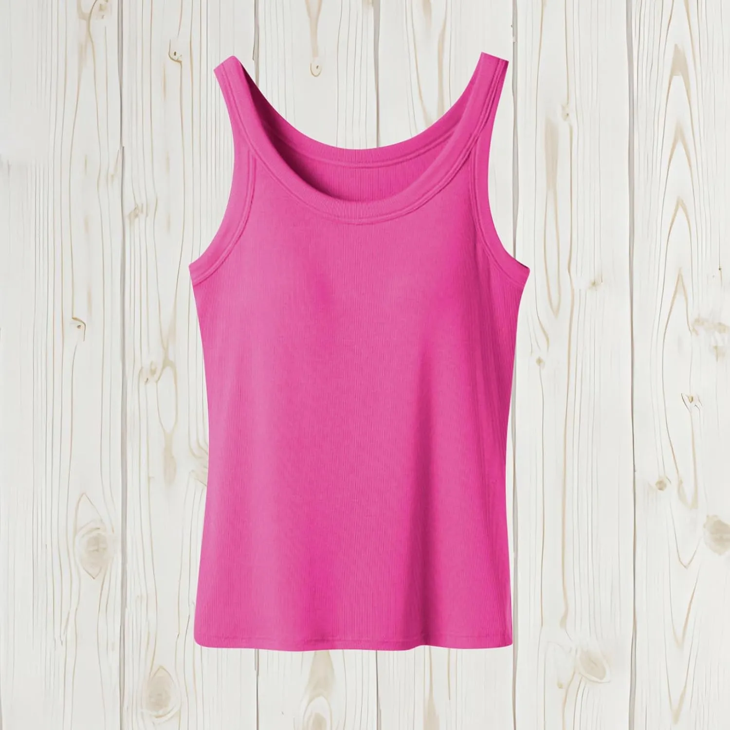 Camisole Tops for Women Built in Bra Cotton Spaghetti Strap Tank Top 2025 Summer Workout Layer Padded Cami Shirt