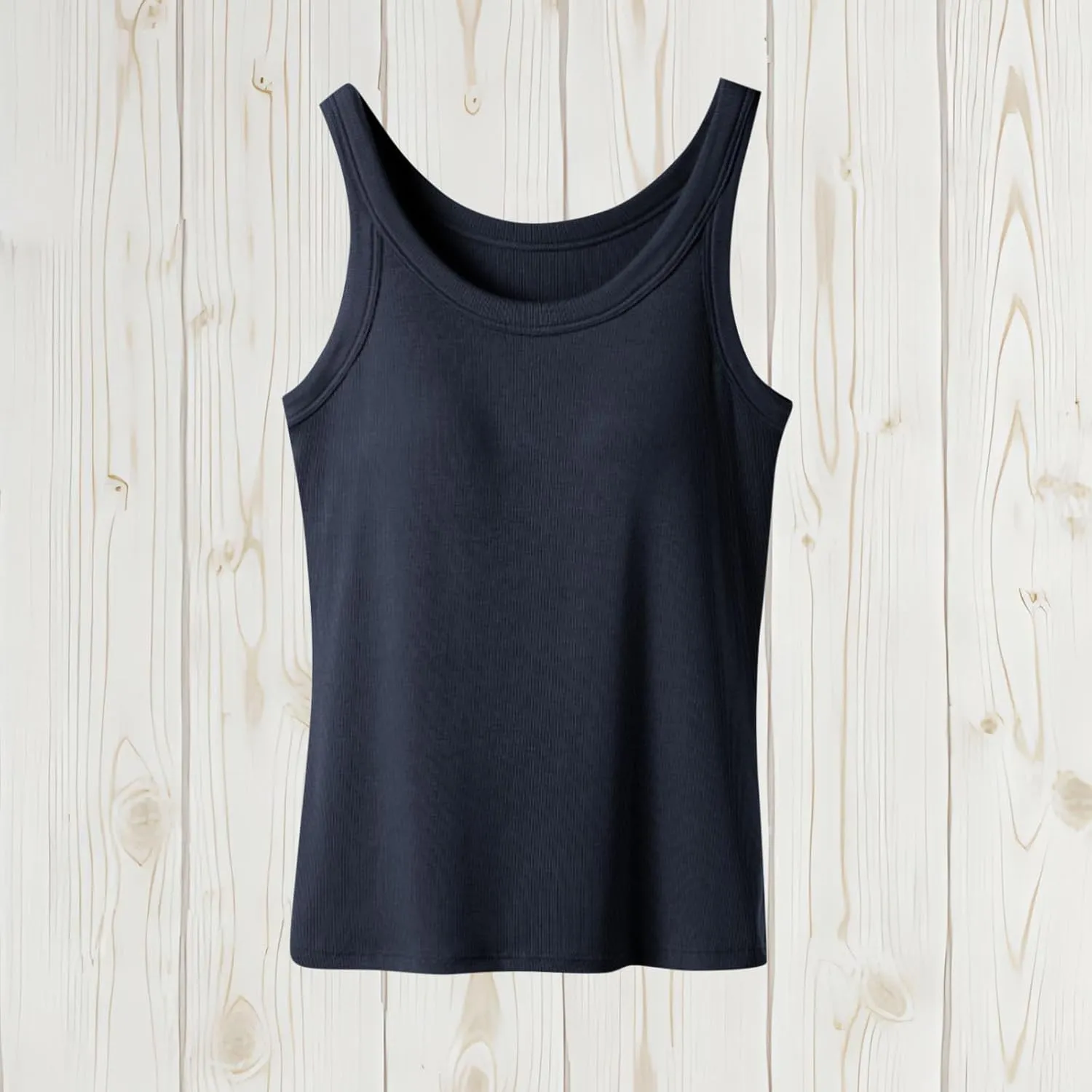 Camisole Tops for Women Built in Bra Cotton Spaghetti Strap Tank Top 2025 Summer Workout Layer Padded Cami Shirt