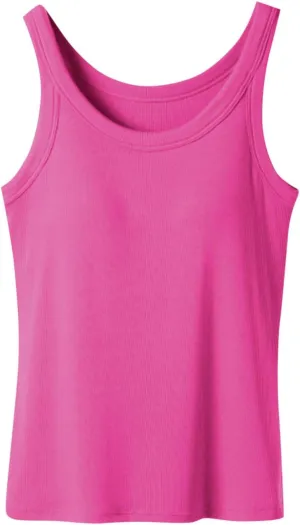 Camisole Tops for Women Built in Bra Cotton Spaghetti Strap Tank Top 2025 Summer Workout Layer Padded Cami Shirt