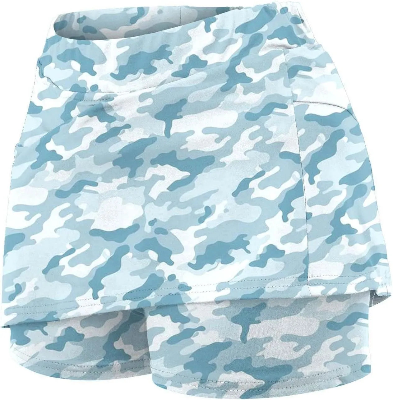 Camo Tennis Skirts for Women Plus Size Summer Athletic Workout Golf Skorts Activewear Tight Skinny Built in Leggings Shorts