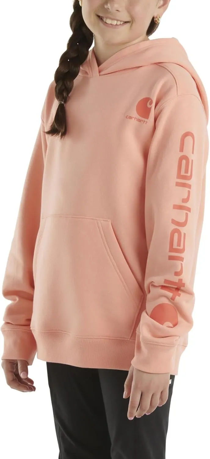 Carhartt Girls' Hoodie Fleece Pullover Sweatshirt