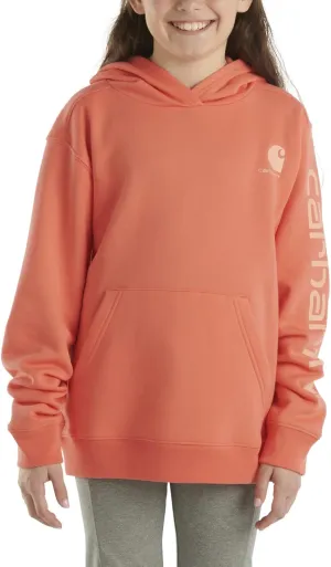 Carhartt Girls' Hoodie Fleece Pullover Sweatshirt