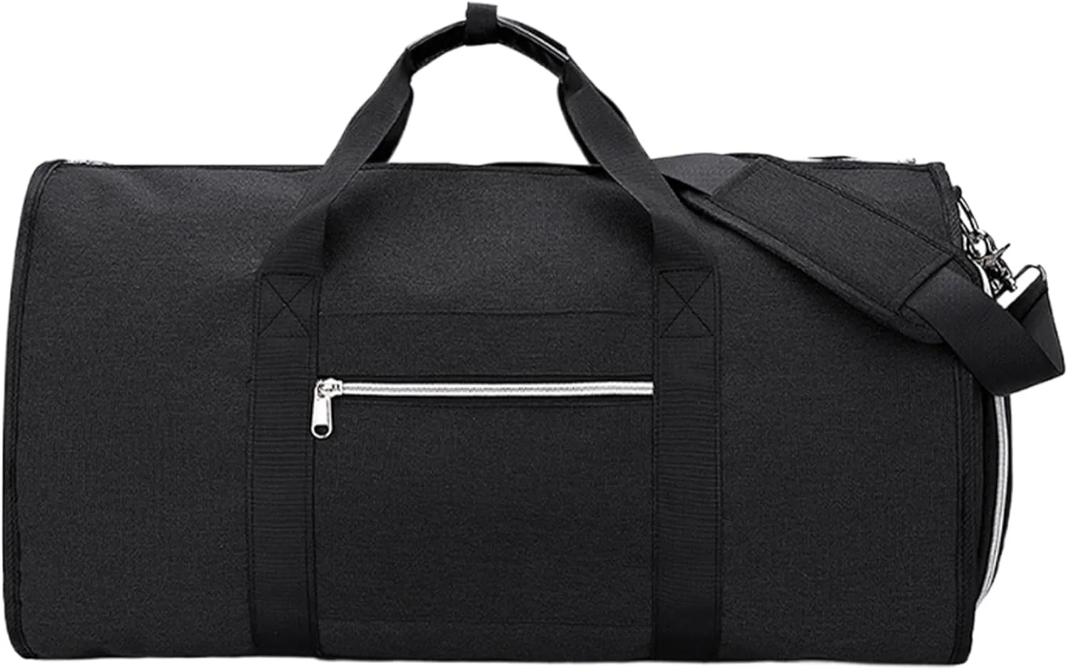 Carry on Garment Bag Waterproof Carry on Duffel Bag with Handle Detachable Shoulder Strap Dry-Wet Separation 2 in 1 Hanging Dress Suitcase with Shoe Pouch for Business Weekend Overnight Travel Black