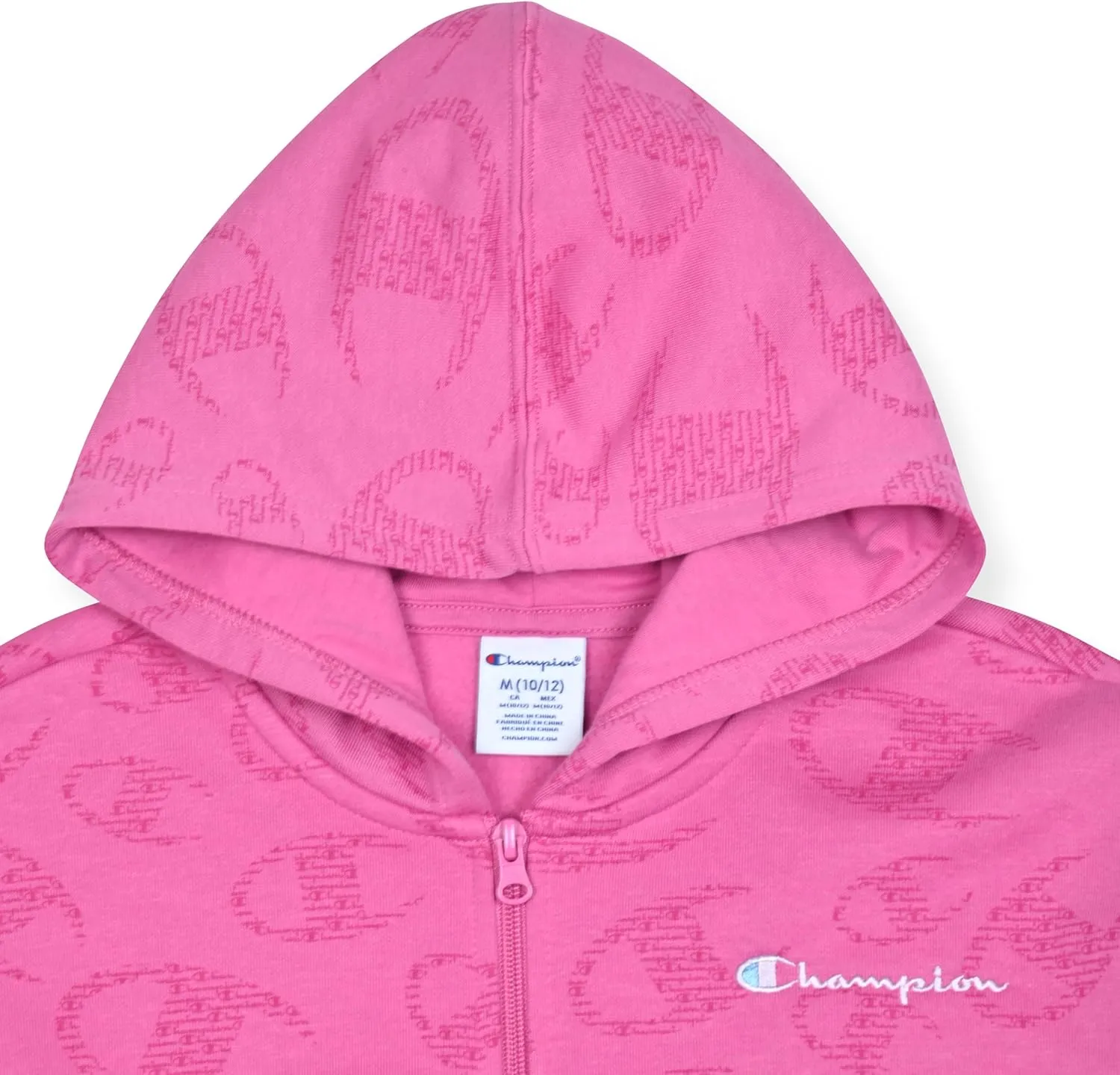 Champion Girls Hoodie Sweatshirt Zip Up Fleece Athletic Hoodie for Girl Clothing