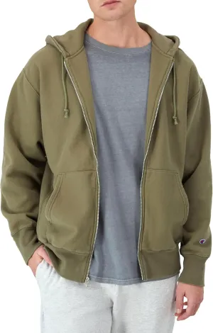 Champion Men's Zip-Up Hoodie, Reverse Weave, Sweatshirt, Fleece Zip-Up Hoodie For Men