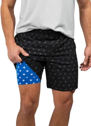 Chubbies 7 Sport Shorts  Mens Gym Shorts and Activewear, Anti-Chafing Compression Liner, Elastic Waistband, 3 Pockets