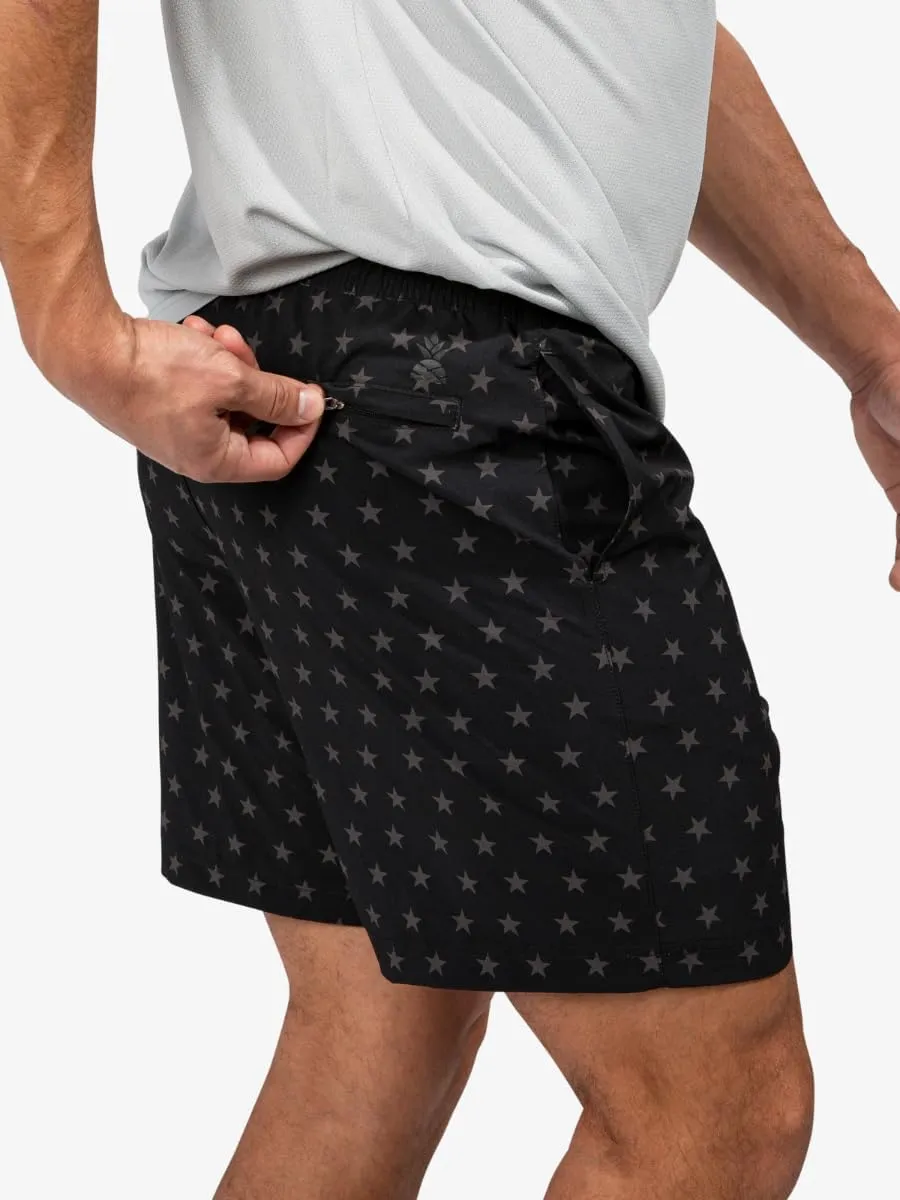 Chubbies 7 Sport Shorts  Mens Gym Shorts and Activewear, Anti-Chafing Compression Liner, Elastic Waistband, 3 Pockets