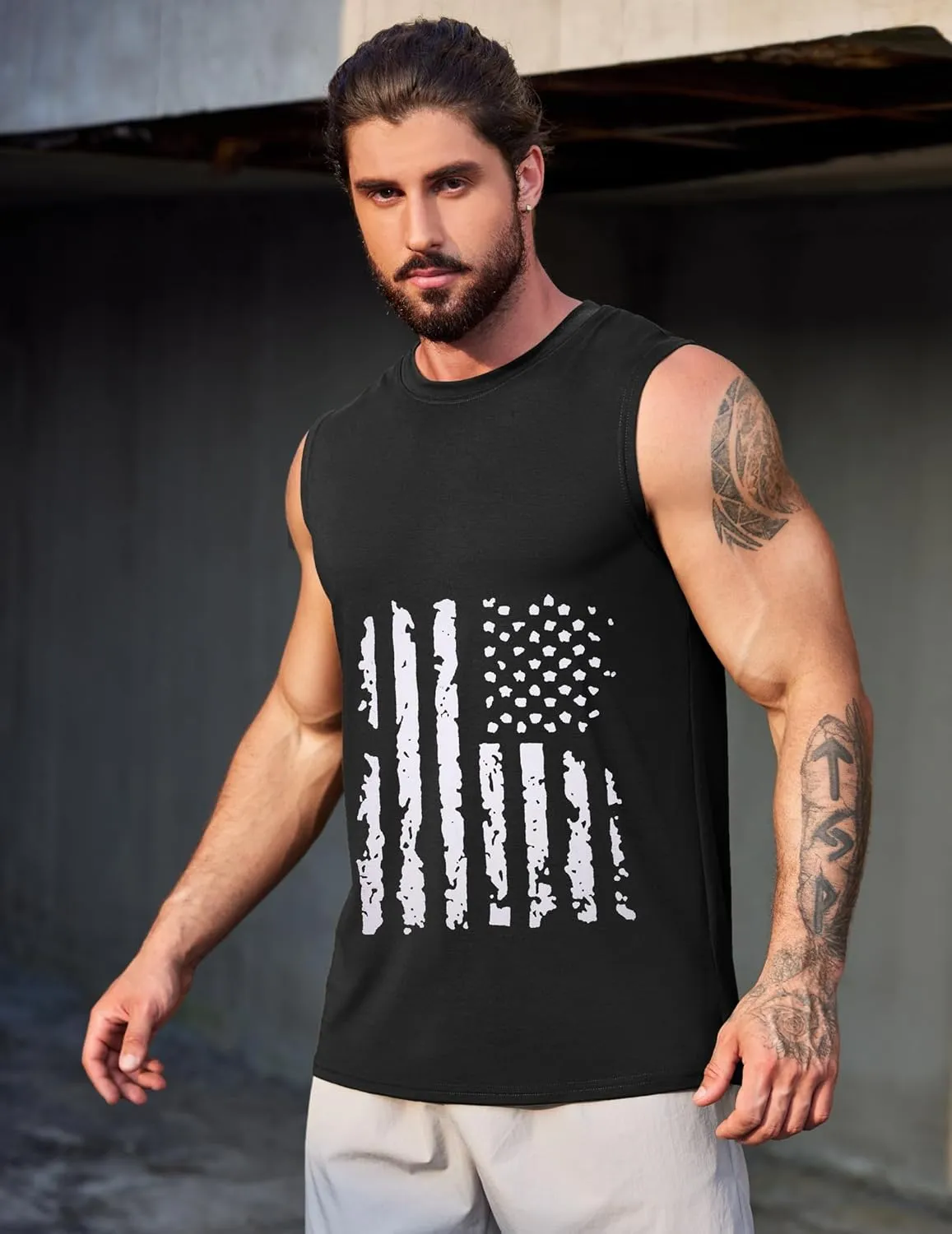 COOFANDY Men's 3 Pack Workout Tank Tops Gym Muscle Tee Bodybuilding Fitness Sleeveless T Shirts