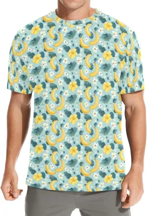 Crew Neck T-Shirts for Men Novelty Short Sleeve Casual Summer Tee Shirt for Gym Basketball Athletic Size S-3XL