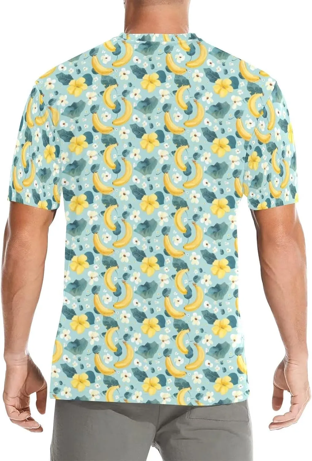 Crew Neck T-Shirts for Men Novelty Short Sleeve Casual Summer Tee Shirt for Gym Basketball Athletic Size S-3XL