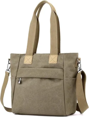 Crossbody Bag for Women Canvas Handbag Casual Top Handle Bag Large Shoulder Bag Tote Bag Satchel Bag
