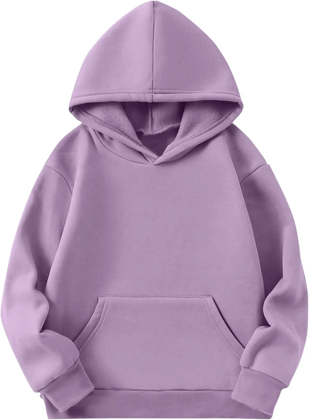 Cute Hoodies for Teen Girls Oversized Long Sleeve Fleece Hooded Sweatshirt Trendy Casual Solid Pocket Pullover Tops
