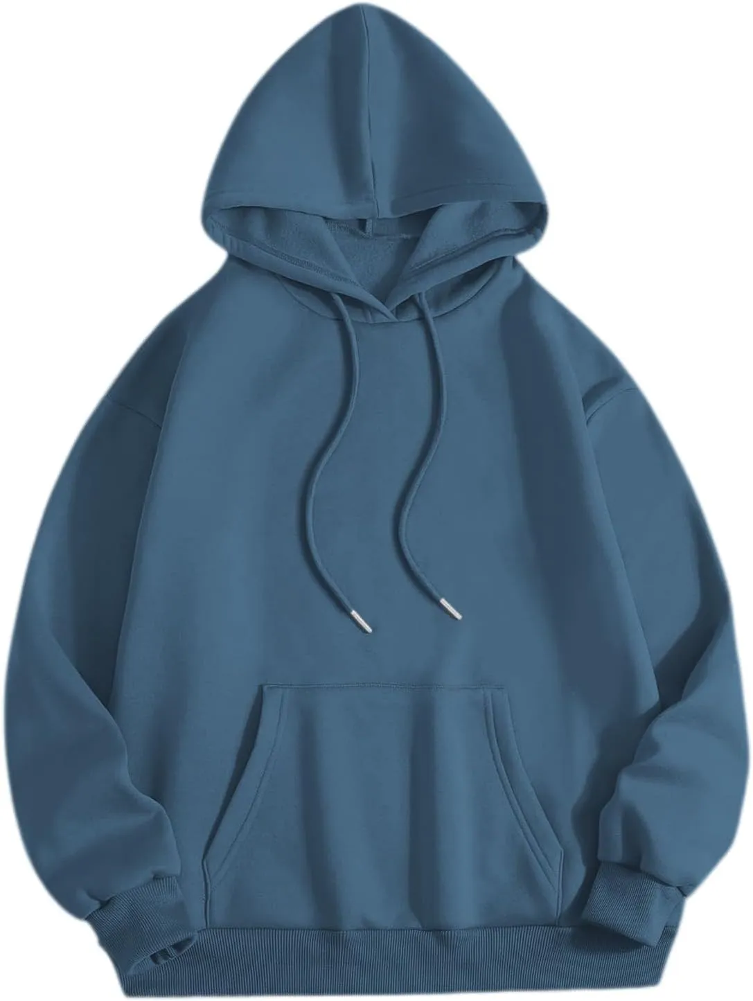 Cute Plain Hoodies for Women Teen Girls Aesthetic Fleece Solid Sweatshirt Pullover Long Sleeve Basic Tops