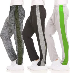DARESAY Dry-Fit Sweatpants for Men - Track Pants Men - Stretchable Workout Clothes - Comfy and Soft Moisture Wicking (3-Pack)
