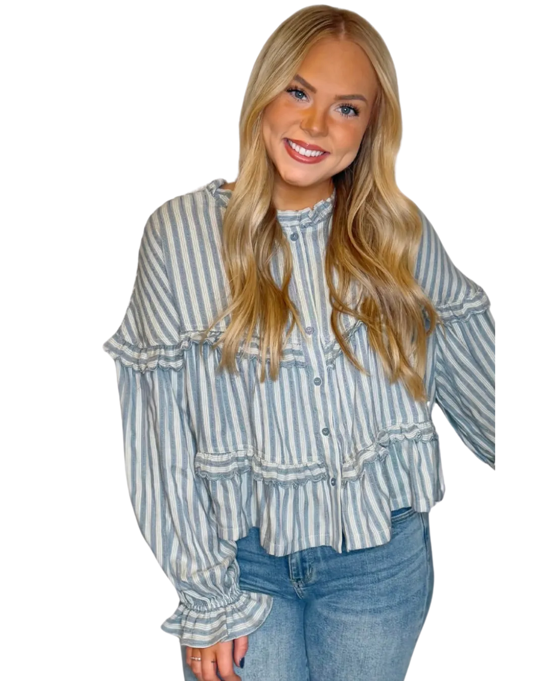 Denim Reversible Boho Blouse