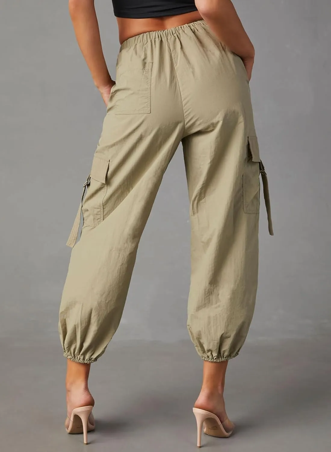 Dokotoo Cargo Pants Women 2024 High Waist Casual Work Hiking Pants for Women with 5 Pockets Pants