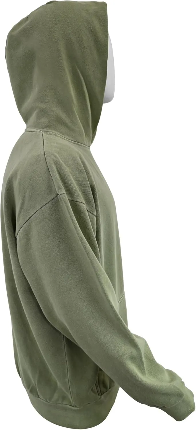 Expert Brand USA-Made Men's Oversized Heavyweight Cotton Pullover Hoodie
