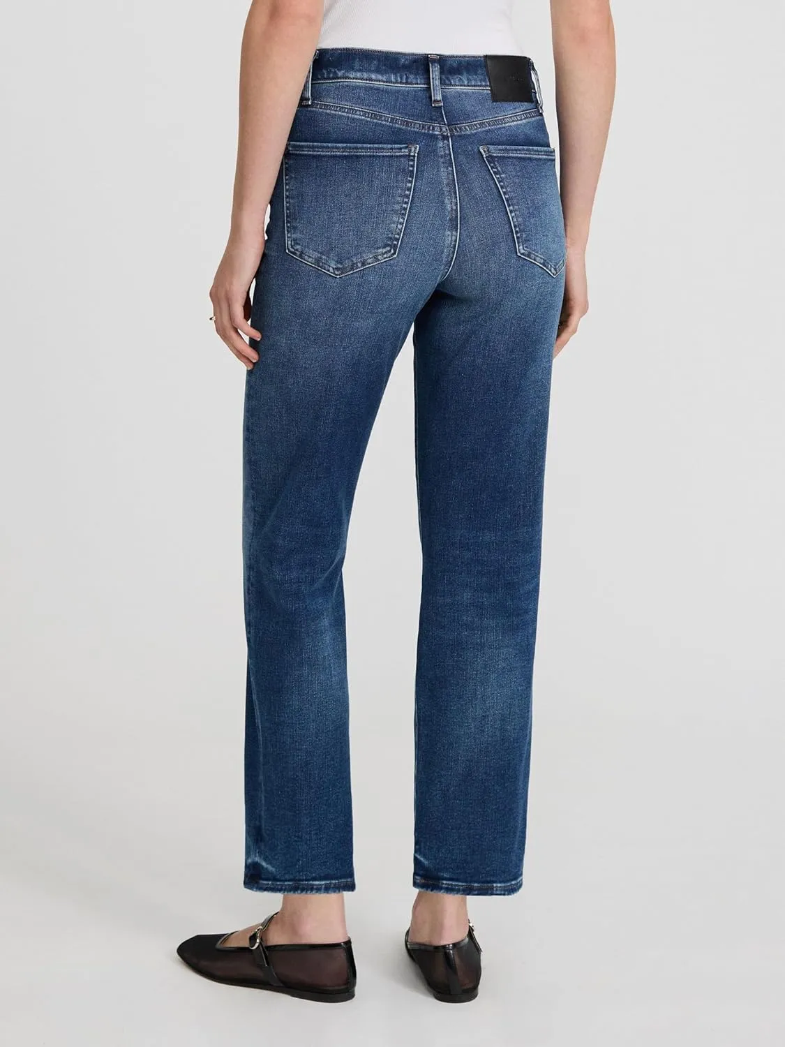 EXPRESS Womens HIGH Rise Straight Ankle Jean