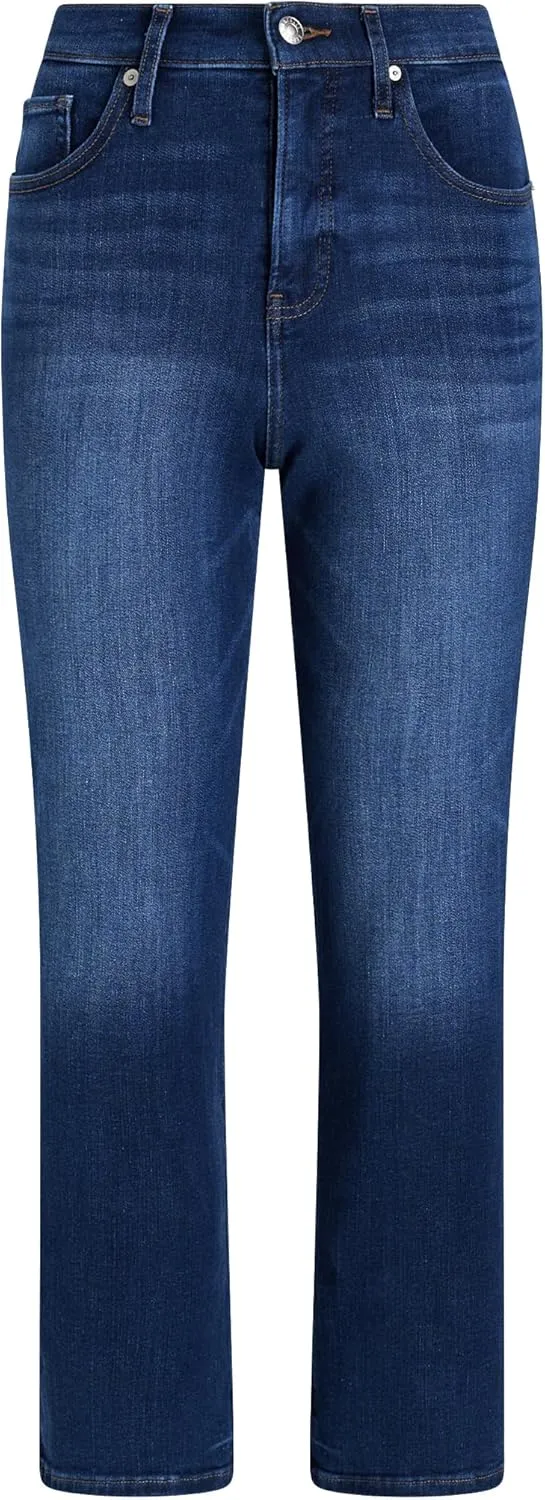 EXPRESS Womens HIGH Rise Straight Ankle Jean