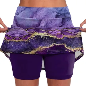 FlekmanArt Skirts for Women Skinny Sports Pants High Waist Biker Shorts Lightweight Workout Skorts Athletic Athletic Shorts