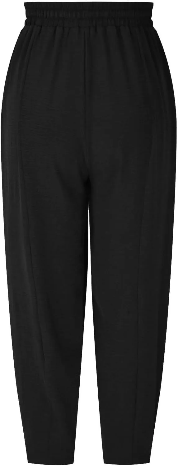 Flowy Linen Pants for Women 2025 Summer Lounge Wide Leg Pants Fashion Baggy Long Trousers with Pockets