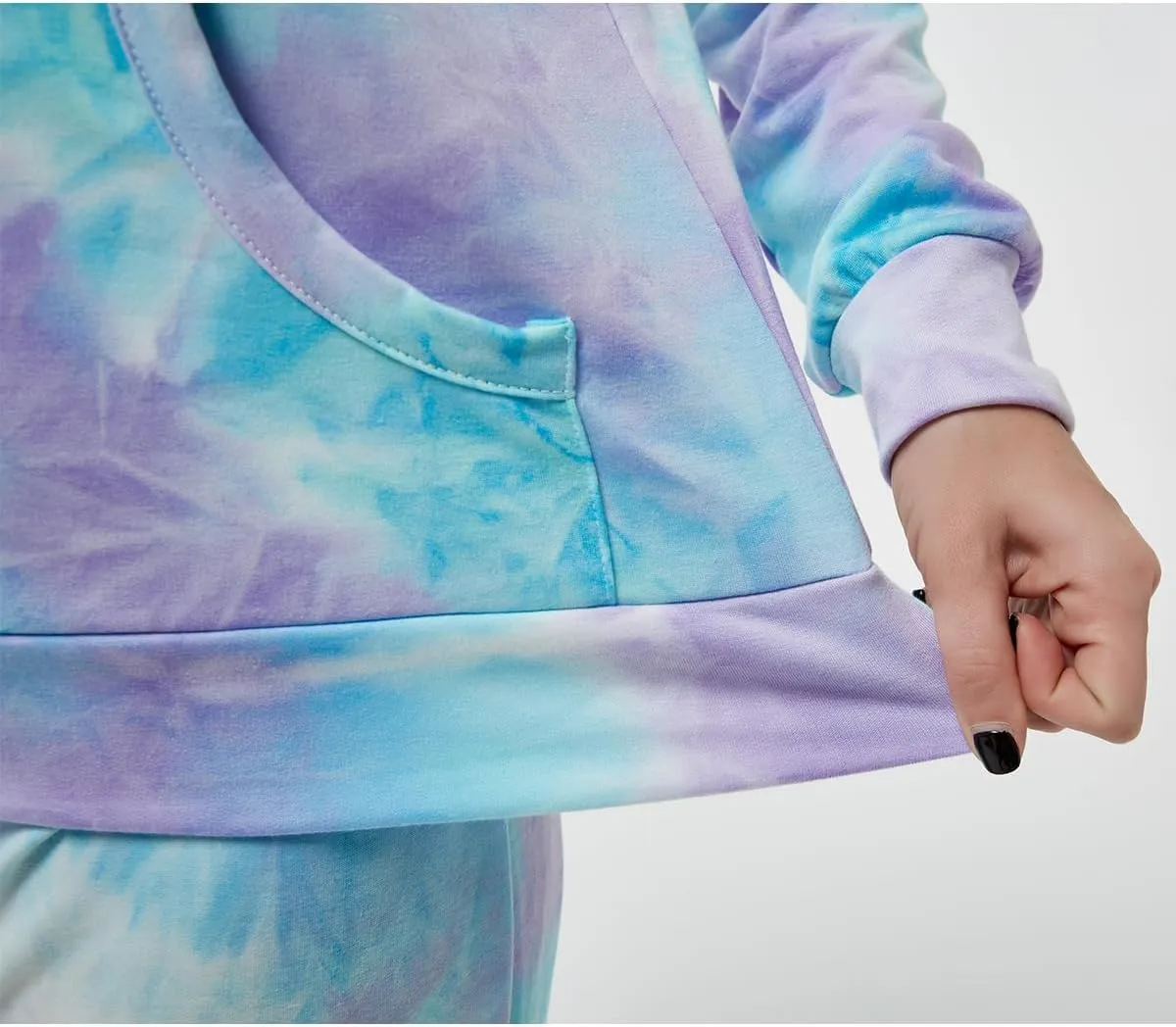 FUPHINE Women's Two Piece Outfits Sweatsuits Set Long Sleeve Pullover Hoodie and Jogger Sweatpants Tracksuit Lounge Sets