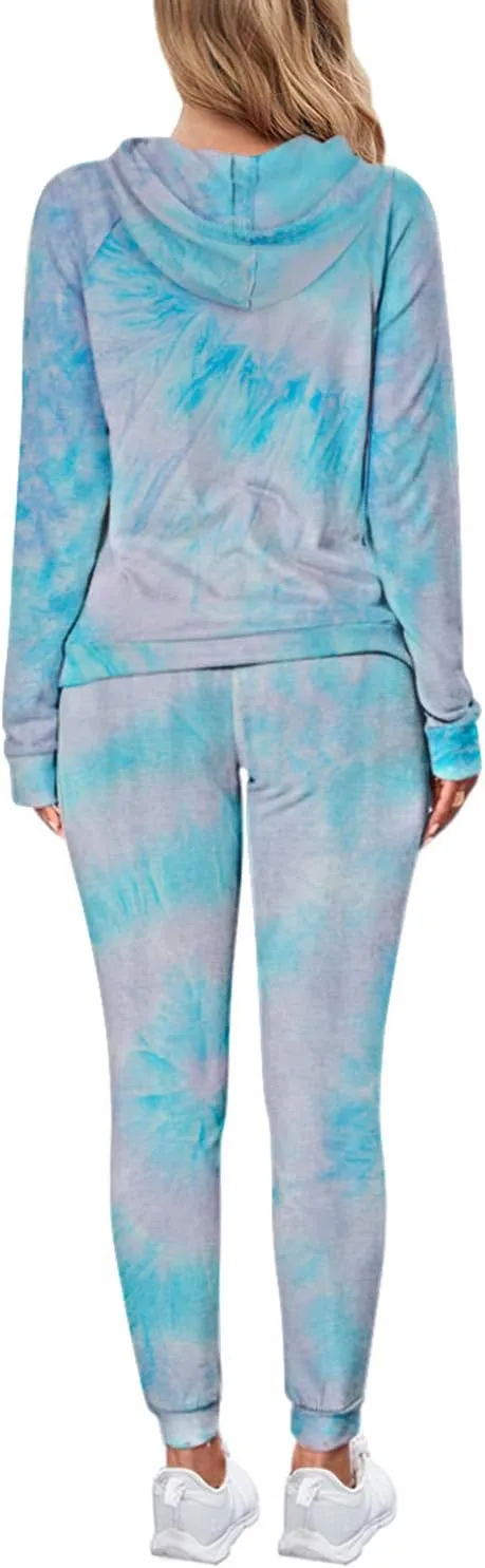 FUPHINE Women's Two Piece Outfits Sweatsuits Set Long Sleeve Pullover Hoodie and Jogger Sweatpants Tracksuit Lounge Sets
