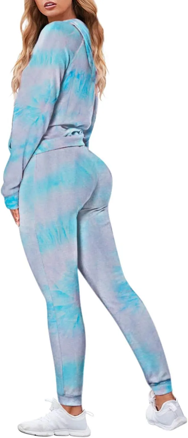 FUPHINE Women's Two Piece Outfits Sweatsuits Set Long Sleeve Pullover Hoodie and Jogger Sweatpants Tracksuit Lounge Sets