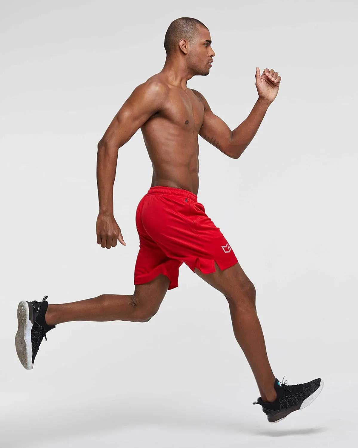 G Gradual Men's 2 Pack 7" Workout Running Shorts Quick Dry Lightweight Gym Shorts with Zip Pockets
